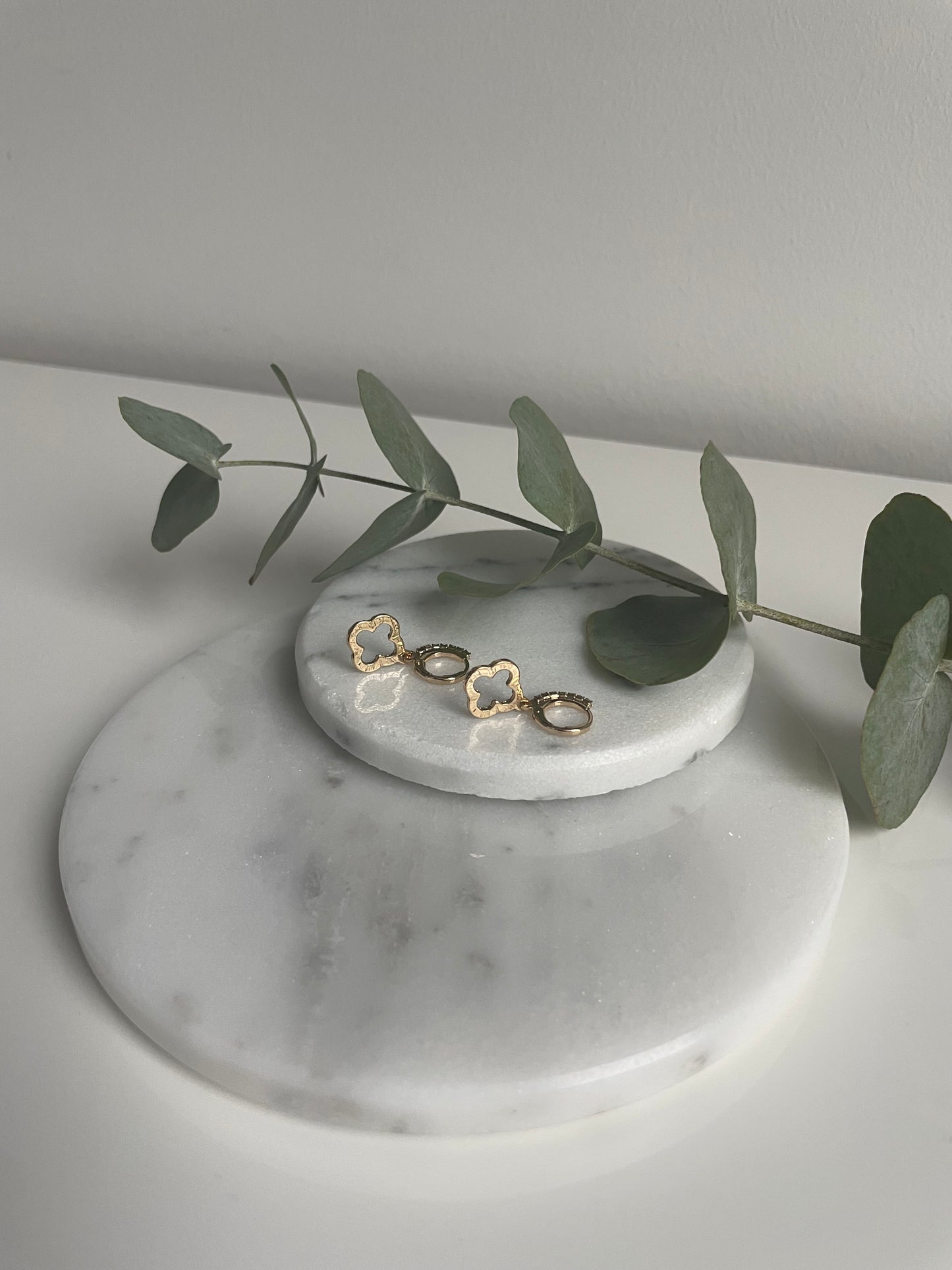 Shamrock Ohrringe - Gold
