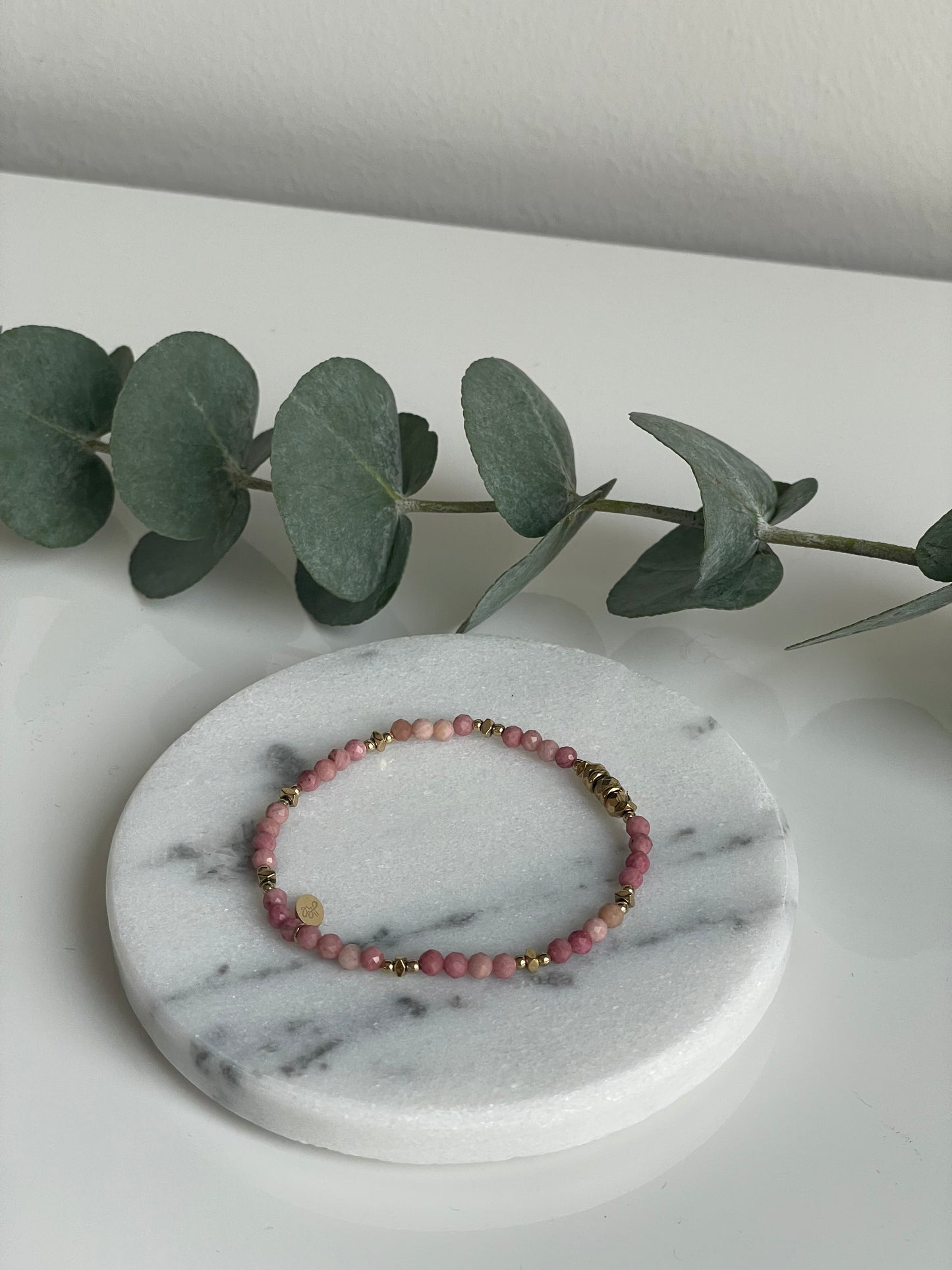 Pink Pearl Armband - Gold/Rosa