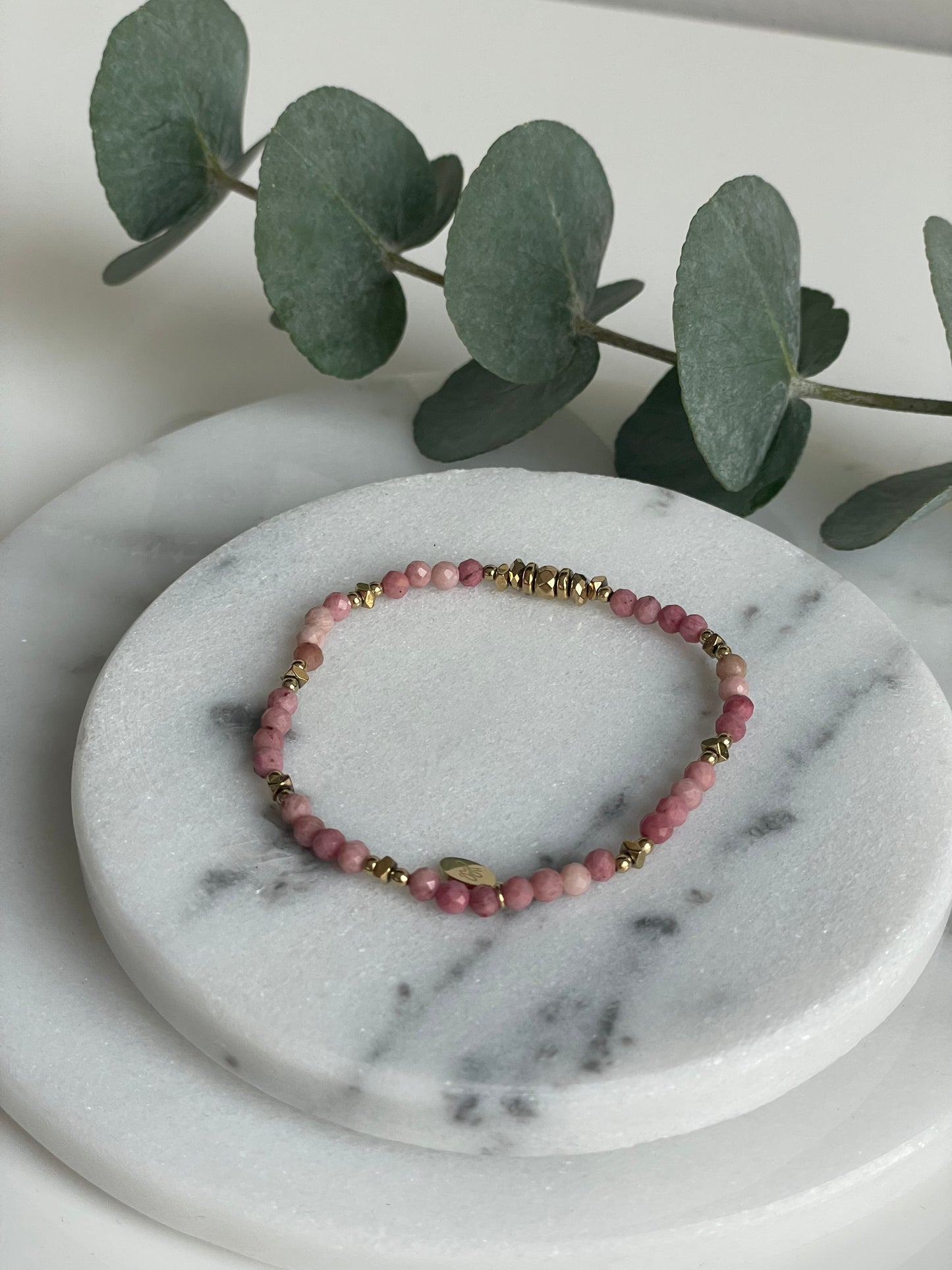 Pink Pearl Armband - Gold/Rosa