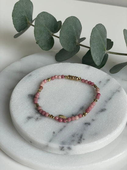 Pink Pearl Armband - Gold/Rosa