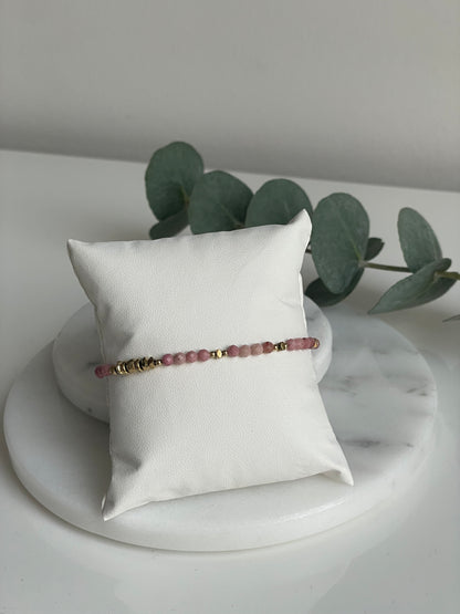 Pink Pearl Armband - Gold/Rosa